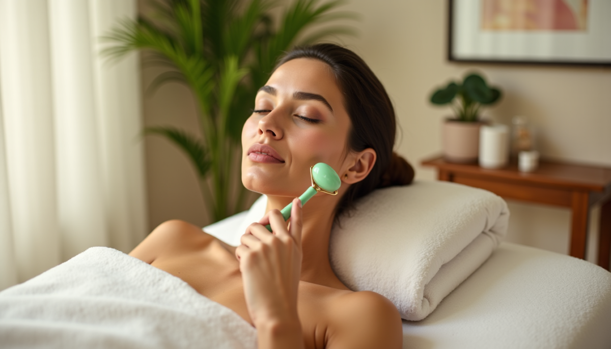 Massage facial au rouleau de beauté : méthode complète en 8 étapes